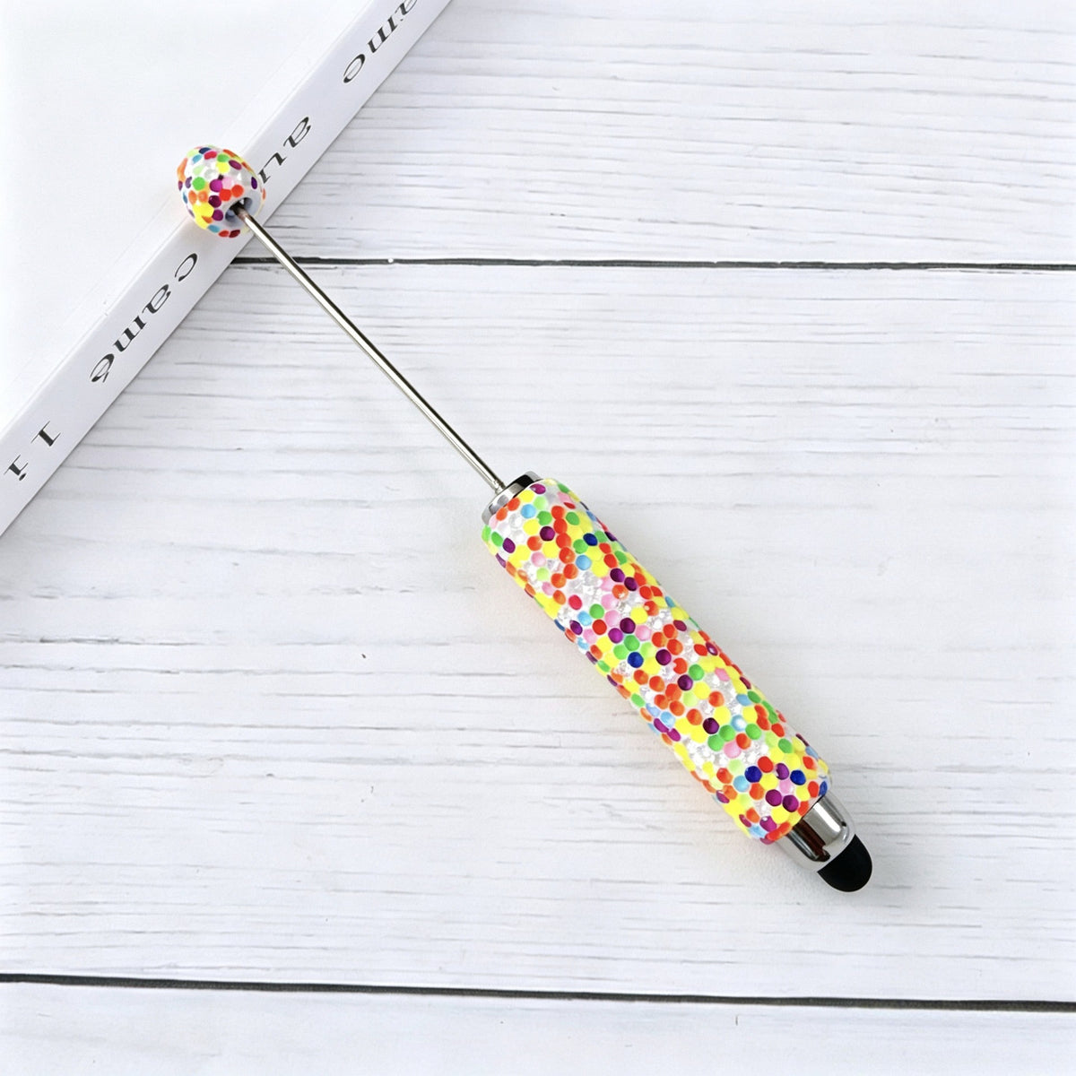 DIY Candy Color Multifunctional 3 in 1 Touch Screen Beadable Pen 22