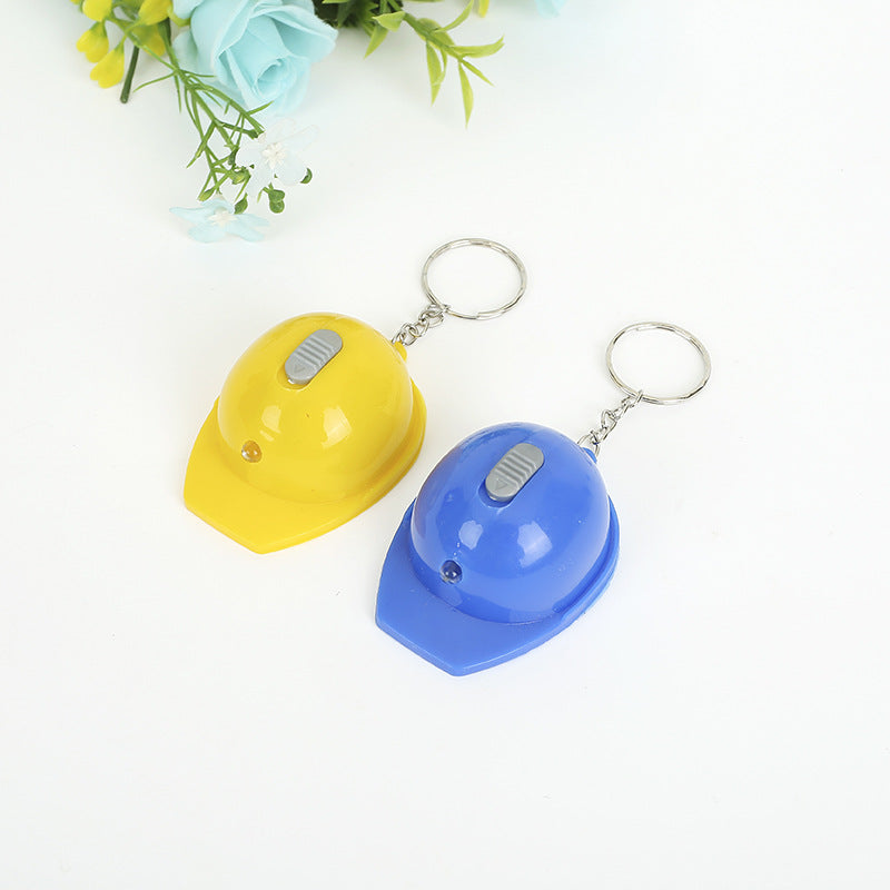 Light Up Helmet Bottle Opener Keychain Plastic Compact Colors 2