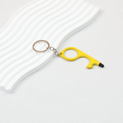 No Touch Door Opener Touchscreen Keychain Multifunctional Alloy