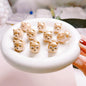 Glossy Dog Sheep Acrylic Beads 25mm Pastel Colors 2pcs 8