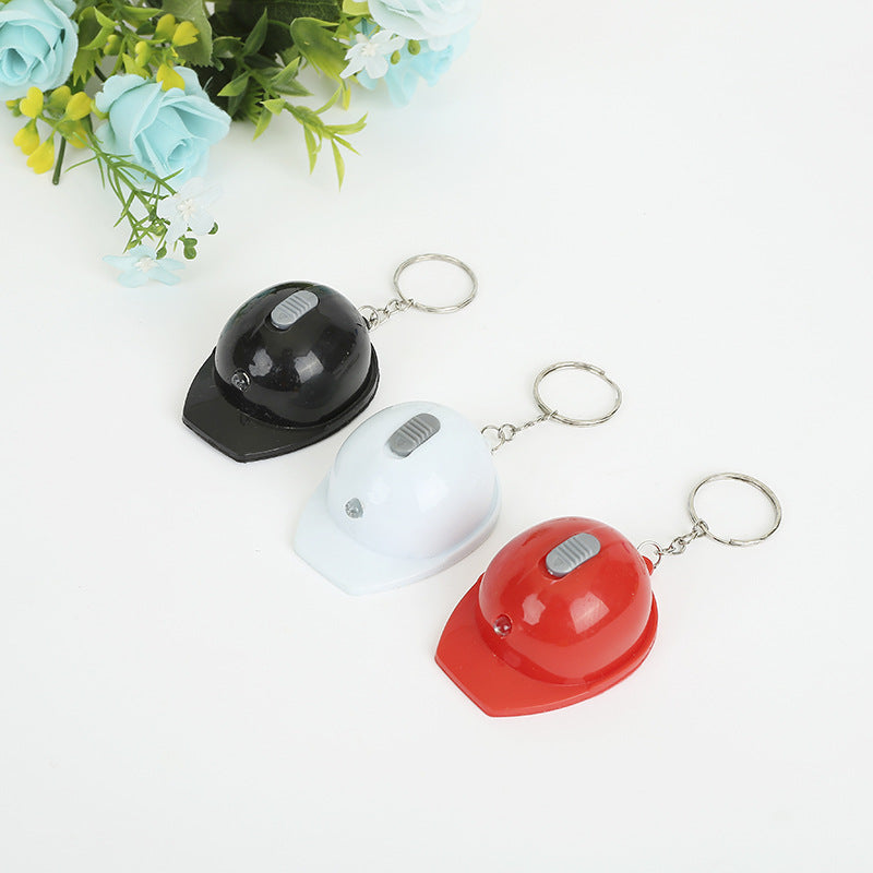 Light Up Helmet Bottle Opener Keychain Plastic Compact Colors 3
