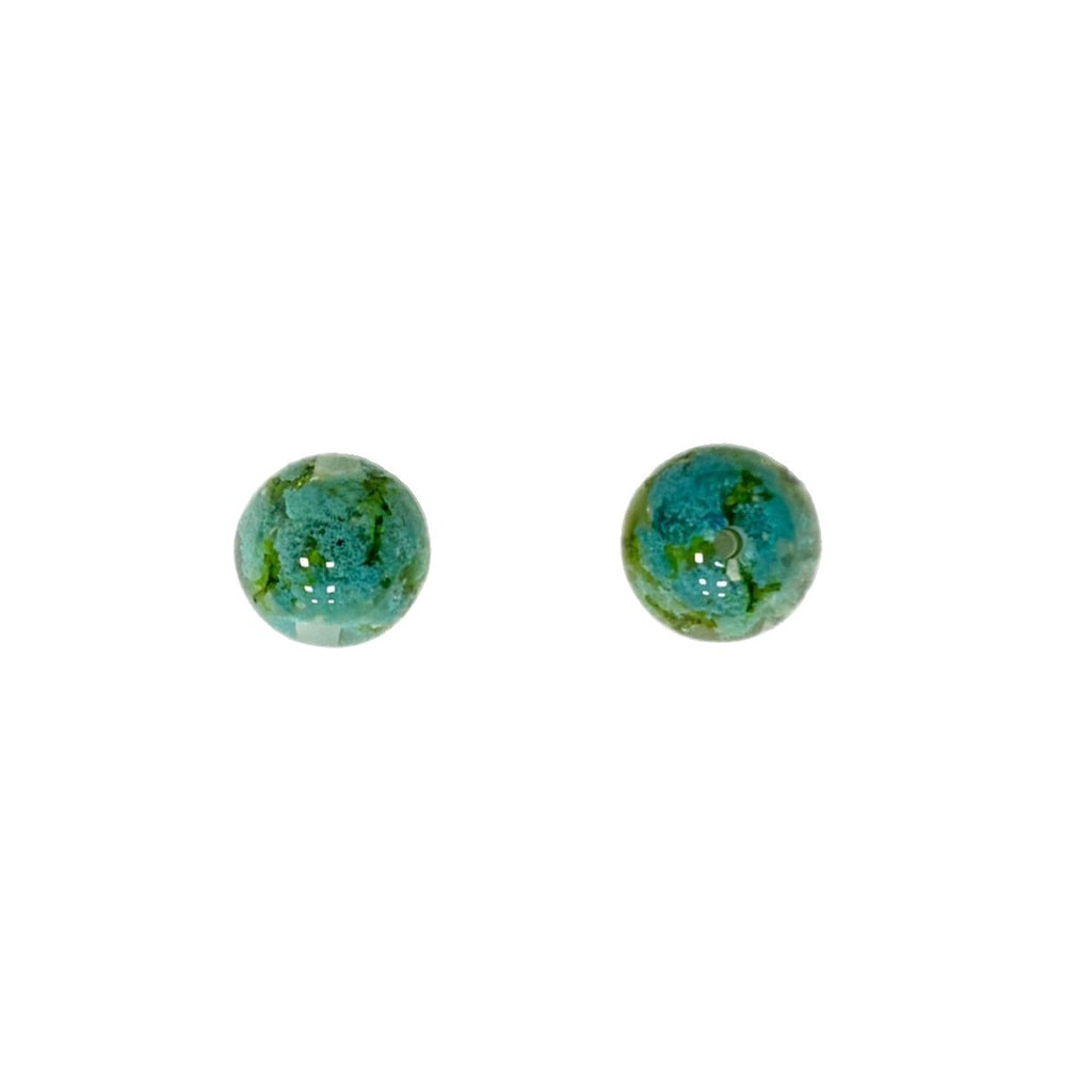 Floral Clear 16mm Resin Round Luminous Beads 10pcs 5