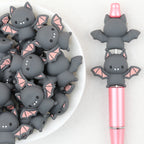3D Halloween Cute Charms Bat Silicone Focal Beads 20Pcs 