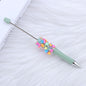 Beadable Pen with Heart Confetti and Rhinestone 13