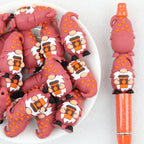  3D Thanksgiving Pumpkin Coffee Cup Gnome Silicone Focal Beads 20Pcs