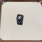 Black Doodle Square Acrylic Beads 14mm Unique Design 10pcs 4