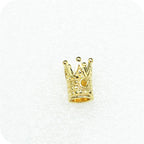 Crown Metal Beads 12mm Vintage Large Hole Alloy 50pcs 7