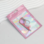 Zip Lock Bags 10.5x15cm Holographic PE Plastic Clear Window 50pcs