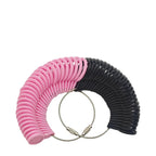 US Ring Sizer Measuring Tool Plastic Metal Fan Shaped 10cm 1pc 2