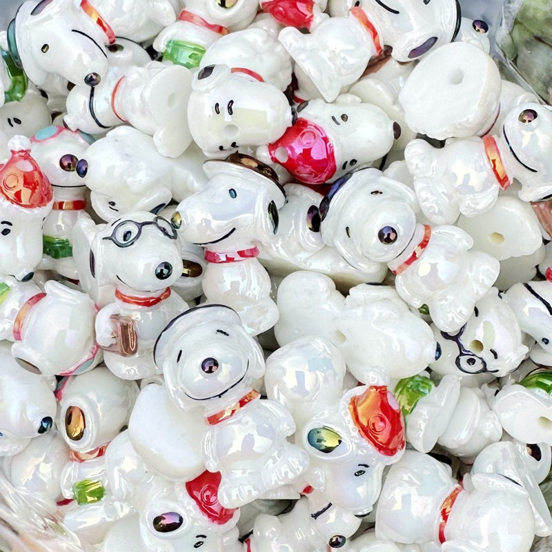 Cartoon Character Resin Beads 27mm 20pcs Round Hole 1.5mm 5
