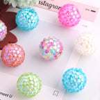 Aurora Gradient 20mm Bubblegum Resin Rhinestone Beads 20pcs 4