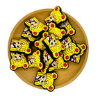 Silicone Focal Beads Sailor Moon Chibi Face with Pink Accents 20pcs 2