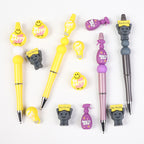 3D Silicone Focal Beads Motivational Icons Light Bulb Anxiety Spray Happy Face Rock 20pcs 6