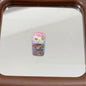 Spring Blue Pink Puppy Square Acrylic Beads 14mm 10pcs 3