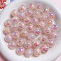 Sparkling Round Acrylic Beads 16mm Crackled Glass Effect 10pcs 5