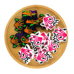Silicone Focal Beads Spooky Season Skeleton Hand With Bat and Spider 20pcs 4