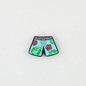 Summer Style Silicone Focal Beads Tropical Shorts Pattern 20pcs - Blue