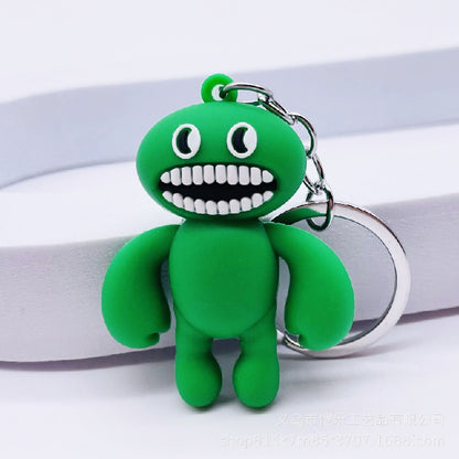 Soft Rubber Cartoon Monster Keychain Colorful Garten Of Banban Plush 8
