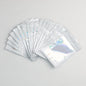 Zip Lock Bags 10.5x15cm Holographic PE Plastic Clear Window 50pcs - white