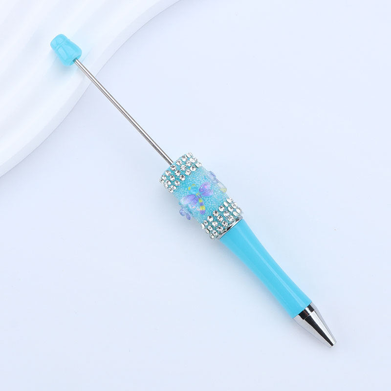 Beadable Pen with Dragonfly Sugar Rhinestone 11