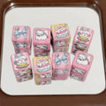 Pink Cartoon Kitten and Puppy Acrylic Square Beads 16mm 10pcs