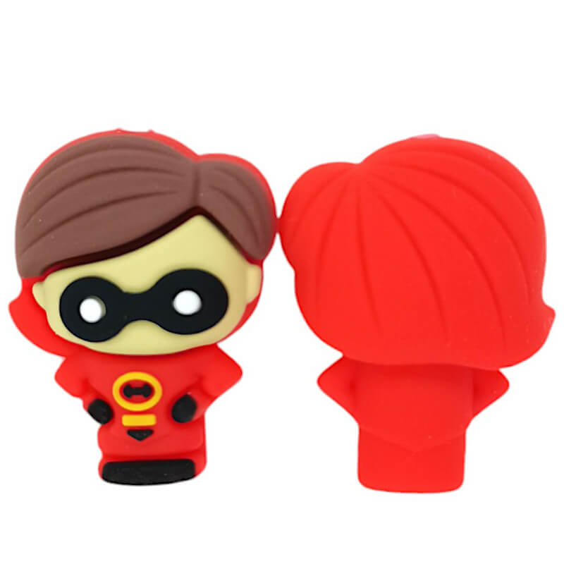 Silicone 3D Focal Beads The Incredibles Wishbone Stand 1 pcs