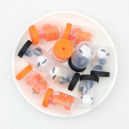 3D Halloween Pumpkin Ghost Bottlet Silicone Focal Beads 10 pcs 2