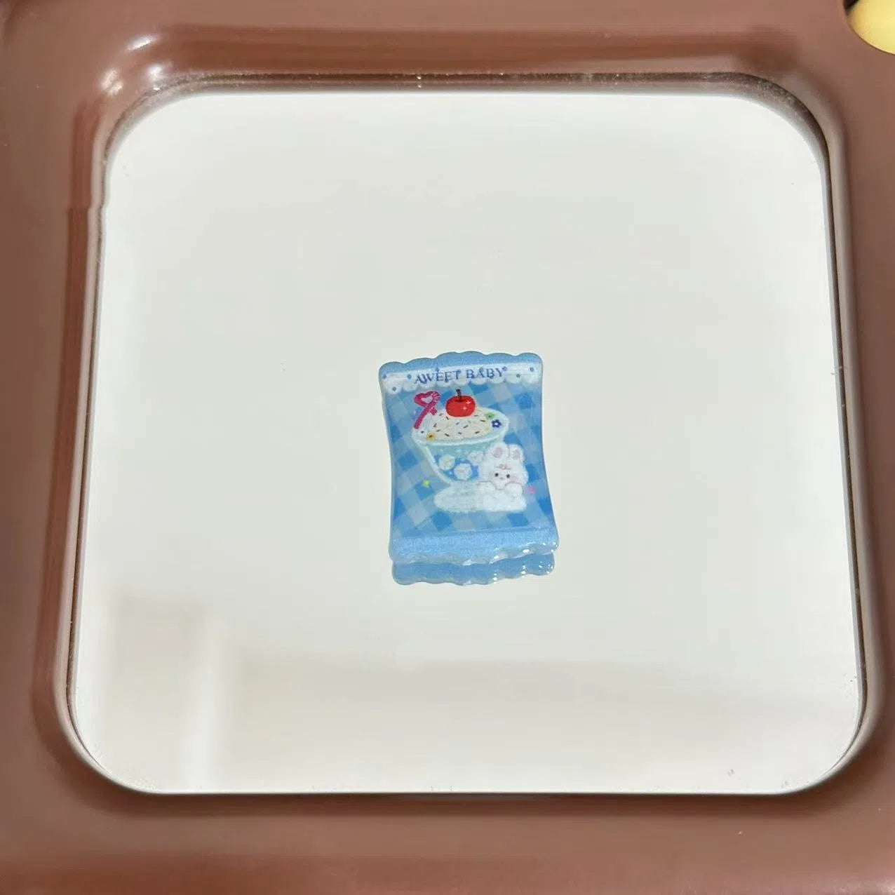 Square Acrylic Beads 20mm Cartoon Animal Illustration Snack Bag 10pcs 6