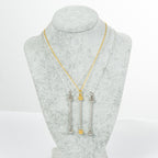 Beadable Metal Necklaces With Bars
