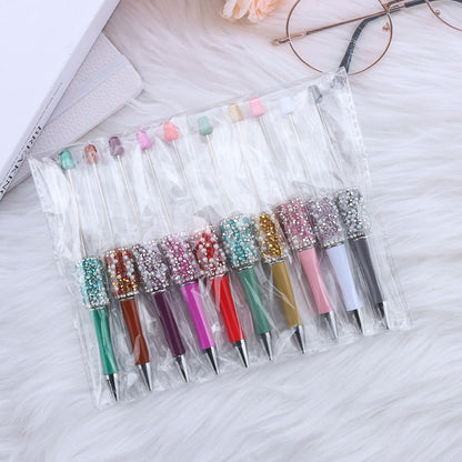 Beadable Pens with Pearl Rhinestone Decorations Colorful 6