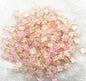 Pentagonal Star Glass Beads 8mm Transparent Pastel Colors 30pcs 10