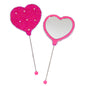 Beadable Heart Shape Handheld Makeup Mirror 11