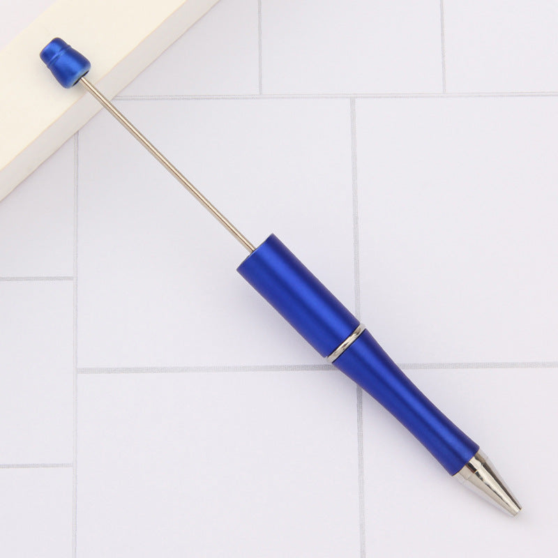 Beadable Pens Wholesale, Matte Plastic Ballpoint Ink Colorful Barrel, 11.5mm x 145mm