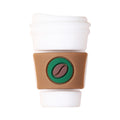 Silicone 3D Focal Beads Coffee Cup Five Pointed Star Heart Mug 20pcs 11