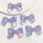 Glow Bowknot Acrylic Beads 24x32mm Iridescent Light In The Dark 10pcs 8