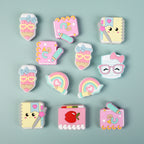 Silicone Focal Beads Learning Stationery ABC Pencil Rainbow 20pcs 2