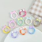 Zinc Alloy Bow Trigger Keyrings 27mm Baking Painted 6pcs