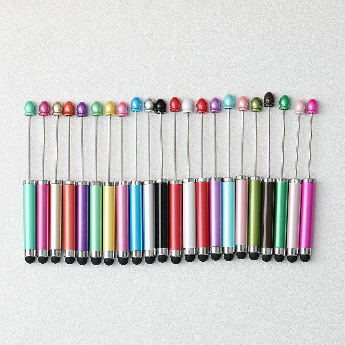 Beadable Stylus Pen Plastic Multi Color 3 in 1 Function