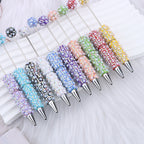 Beadable Pen with Pearl and Rhinestone Decoration Plastic 16.5g 153x17.5mm 4