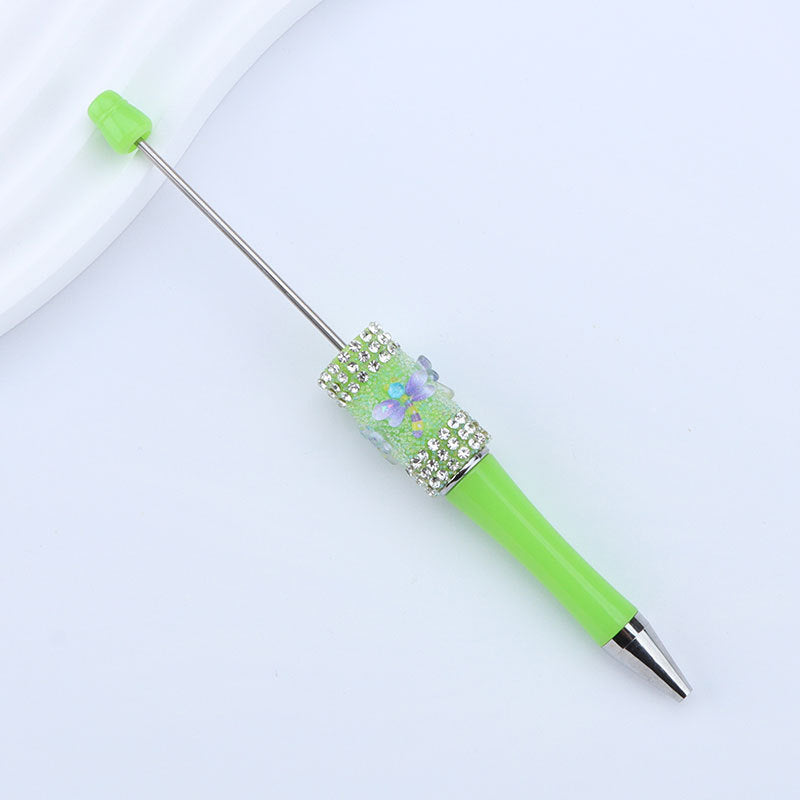 Beadable Pen with Dragonfly Sugar Rhinestone 10