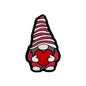Silicone Focal Beads Christmas Gnome Holding Heart 20pcs