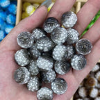 Dual Color Imitation Pearl Waxberry Resin Beads 16mm Glossy Bubblegum 10pcs 2