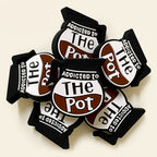 Silicone Focal Beads Coffee Pot Addicted To The Pot Text Design 20pcs