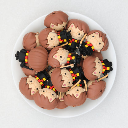 Magic Character 3D Silicone Focal Beads Figure 20pcs 2