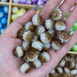 Dual Color Imitation Pearl Waxberry Resin Beads 16mm Glossy Bubblegum 10pcs 10