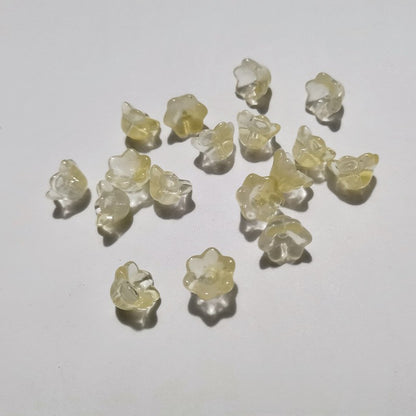 Czech Glass Beads Wind Chime Flower 12mm Pastel Glossy 100pcs 12