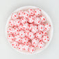 Valentine Theme 15mm Silicone Beads Printed Pattern 50pcs 4