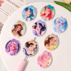 Graceful Princess Acrylic Flat Oval Beads 39mm 10pcs 2