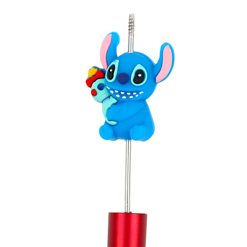 Silicone 3D Focal Beads Disney Stitch Holding Ghost 20pcs 2