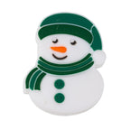 Silicone Focal Beads Christmas Tree Snowman Stocking 20pcs 5
